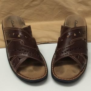 Brown Clark sandal